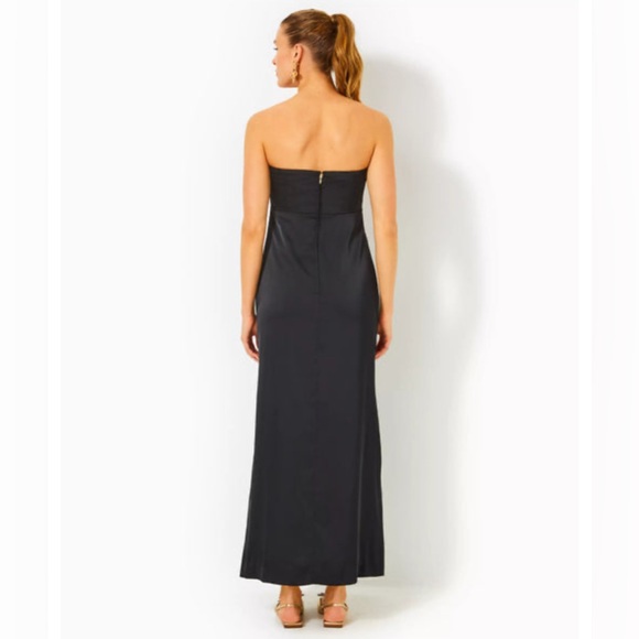 Lilly Pulitzer Carlynn Satin Bow Maxi Dress - Picture 2 of 12